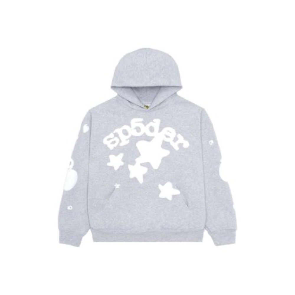 SP5DER BELUGA GREY HOODIE